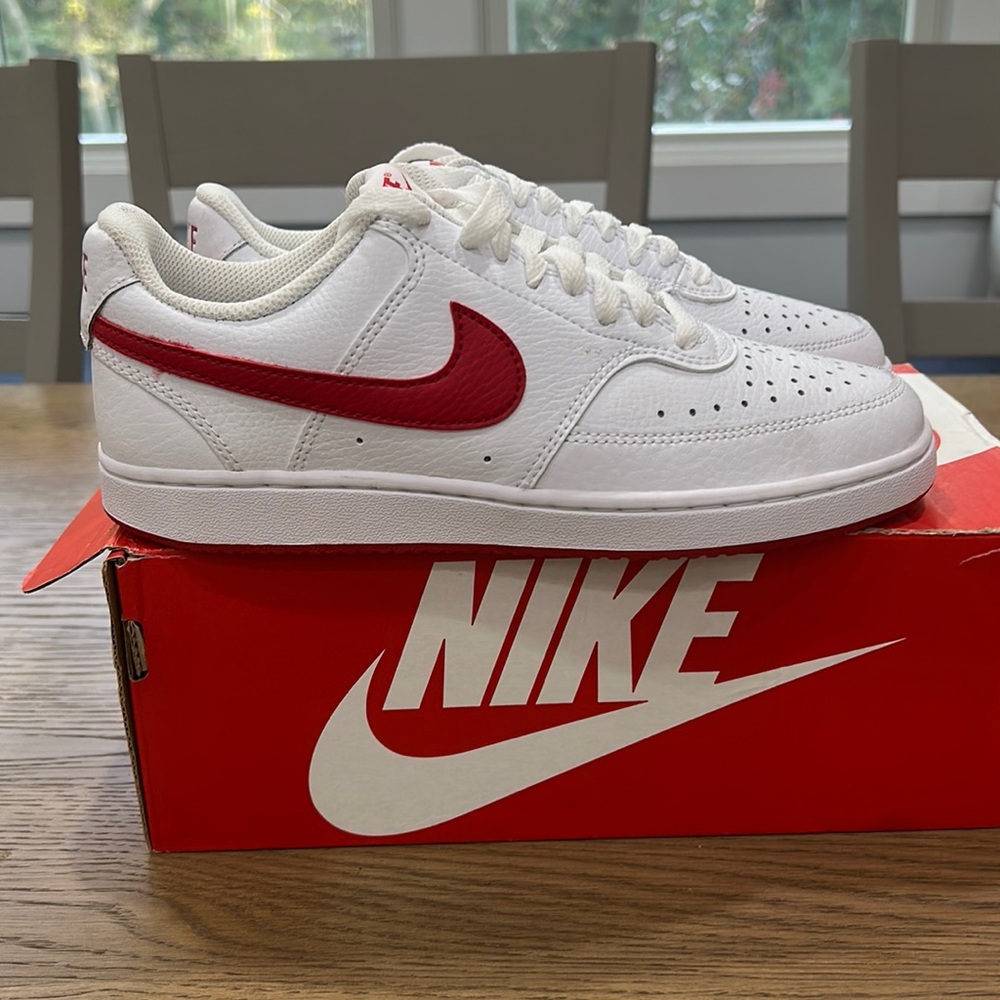 New Red Nike Court Visions